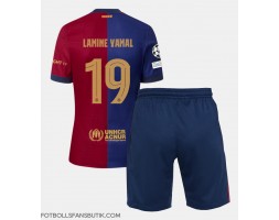 Barcelona Lamine Yamal #19 Replika Hemmatröja Barn 2024-25 Kortärmad (+ Korta byxor)